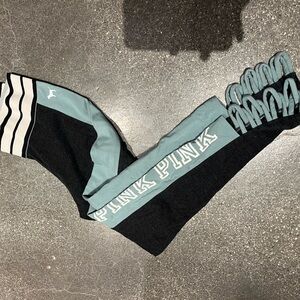 VS Pink Leggings with thick waistband and detailed ankle